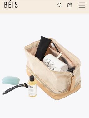 BEIS The Dopp Kit 
in Beige